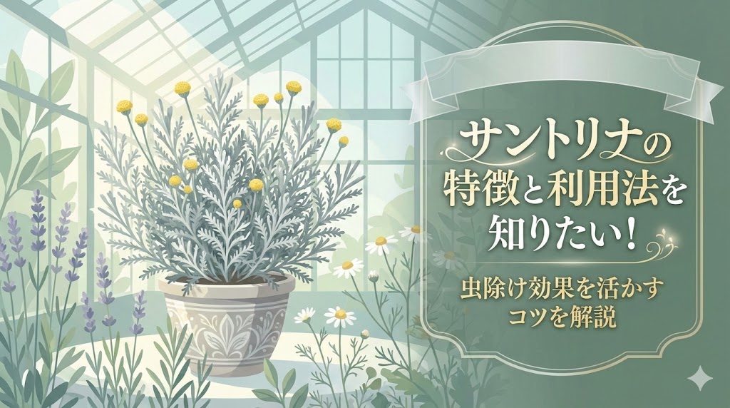 サントリナの特徴と利用法を知りたい 虫除け効果を活かすコツを解説